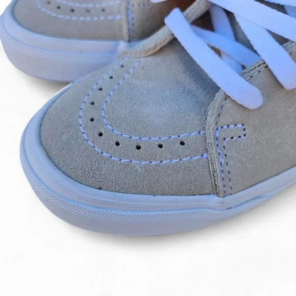 NWT Vans Sk8 Hi Skate Suede Unisex Mens 7.5 Womens 9 Checkered High Top Sneakers - Picture 5 of 8